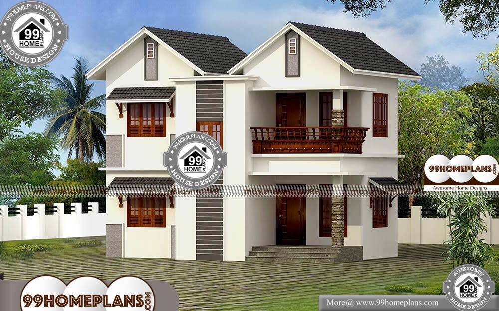 Traditional Southern Home Plans - 2 Story 1450 sqft-Home