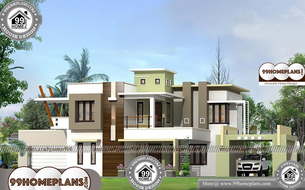 Two Story Modern House Plans - 2 Story 2802 sqft-Home