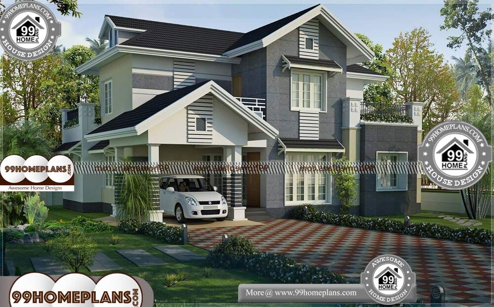 Western Style House Plans - 2 Story 2387 sqft-Home