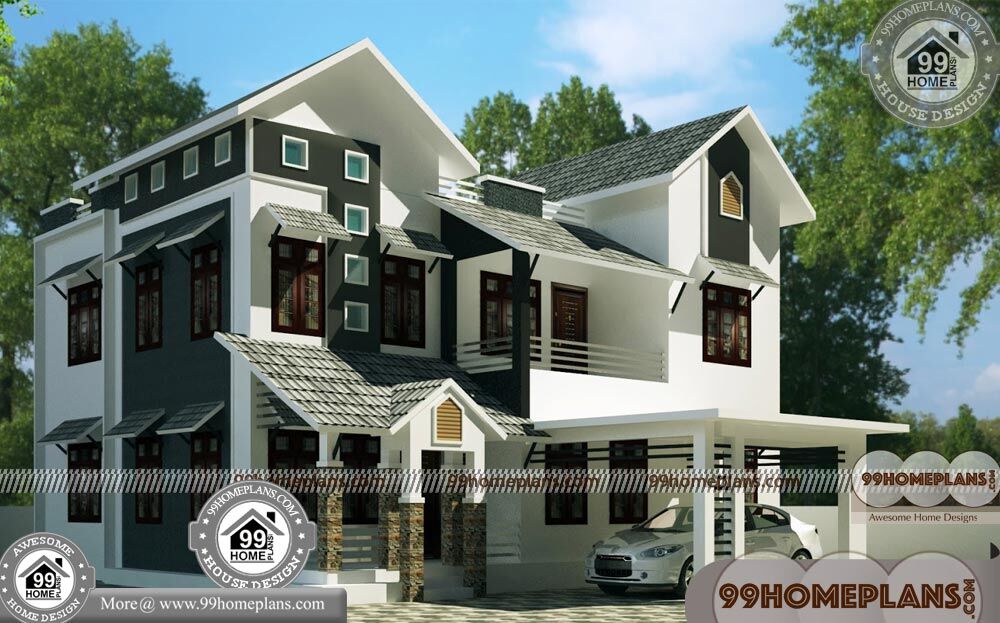 One Floor House Plans | 90+ House Front Elevation Simple Designs
