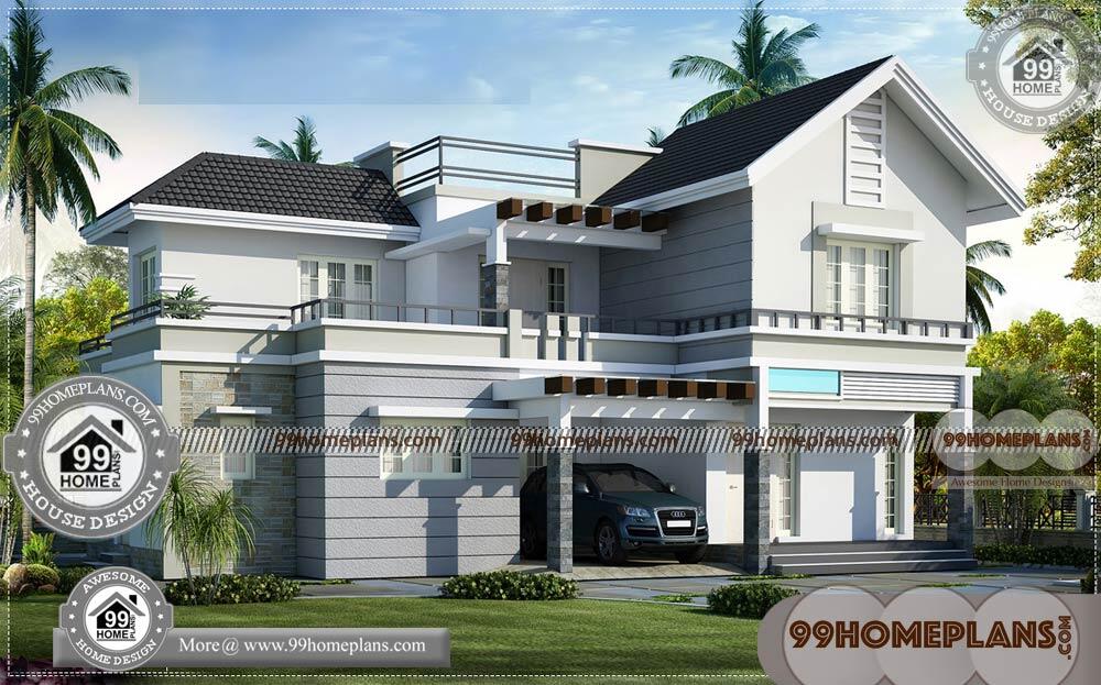 Free Home  Plans  Indian  Style  Two  Story  Modern Arch Type 