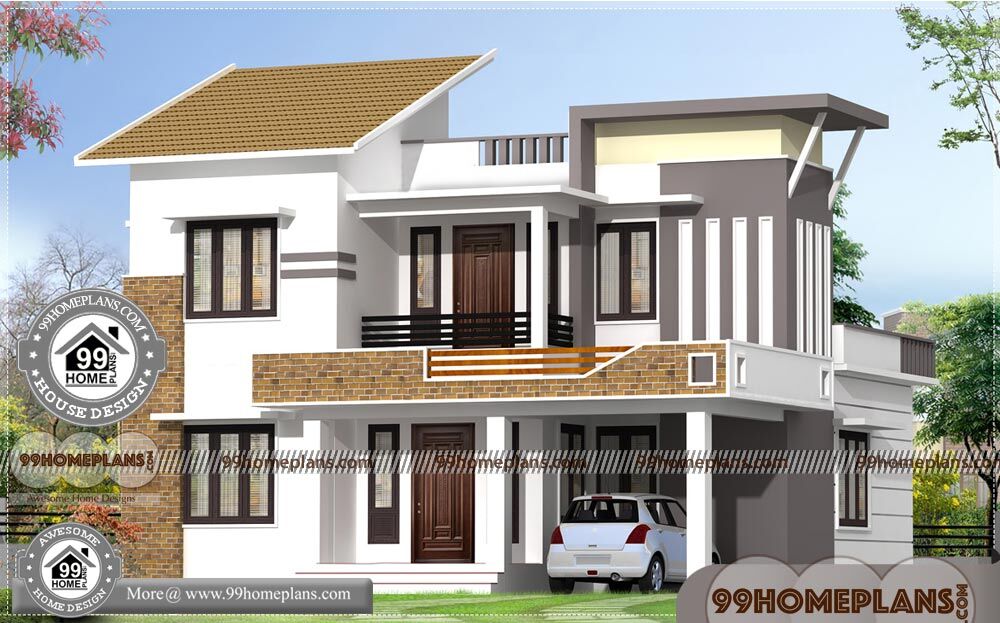 Home Plan 3d Front Elevation Design | 57+ New Low Cost House Design