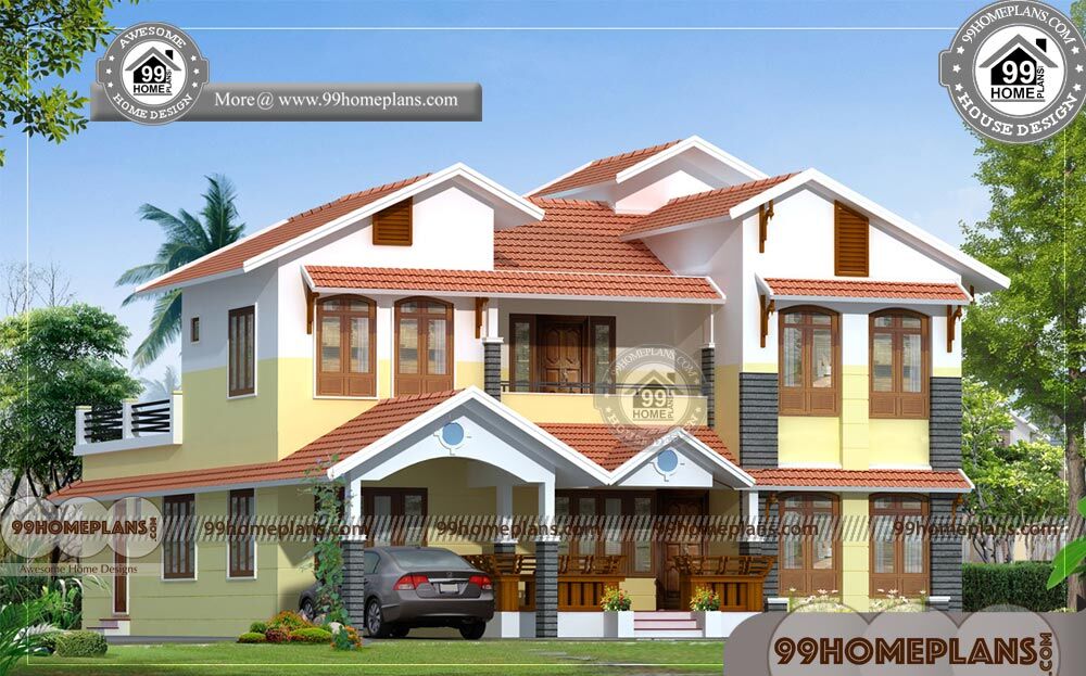  Indian House Front Elevation Designs Photos  2 Story 