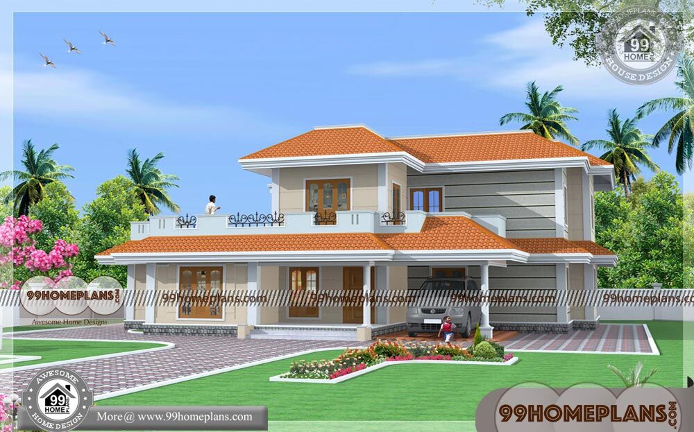 North Indian House Design  60 Double Story House Design Collections