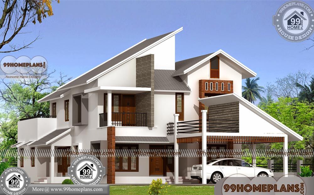 Manorama Veedu with Double Storied Contemporary Modern ...