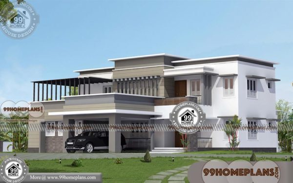 Modern Bungalow House Design With Double Storied Superb