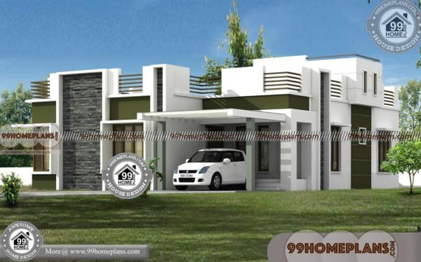 modern single story house plans best 3d elevation design pictures 600x374