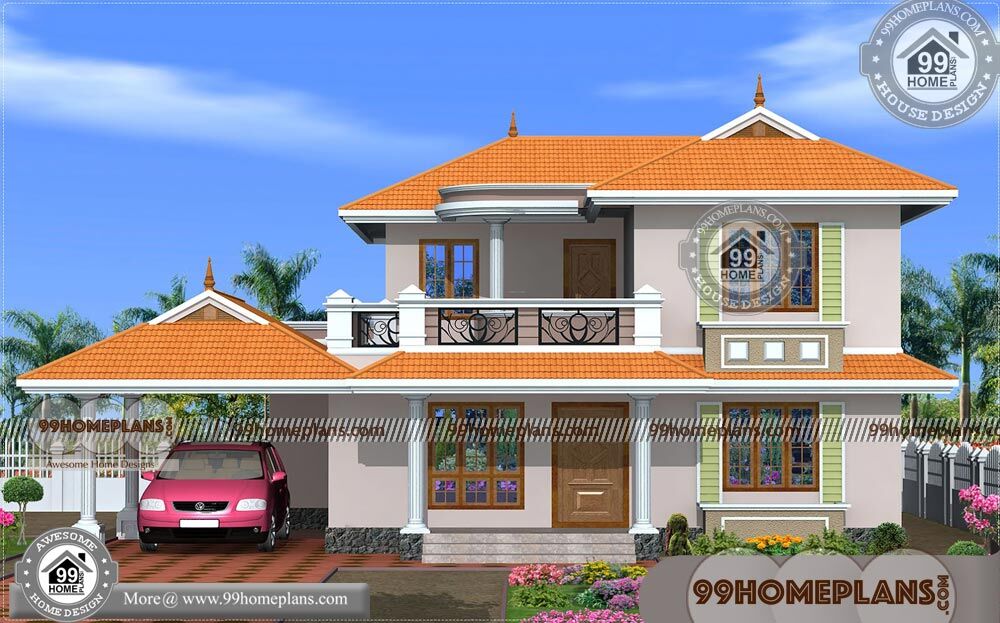  New  House  Plans  Indian  Style with Traditional 2 Story 