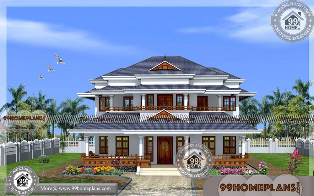 new model house in kerala | two story traditional home floor plans free