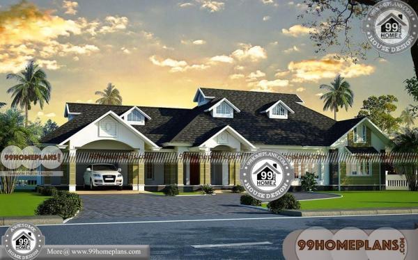 Simple Four Bedroom House Plans | 500+ Modern 3D Elevation Designs