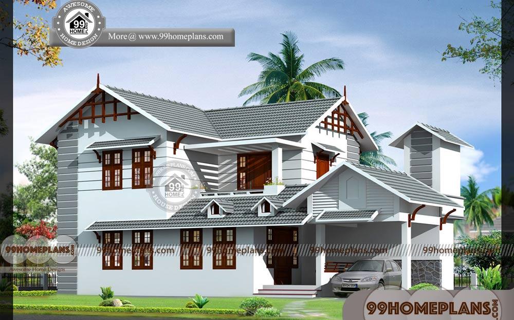 Simple Home Design | Best Two Story Traditional House Plans - 1839 sq ft