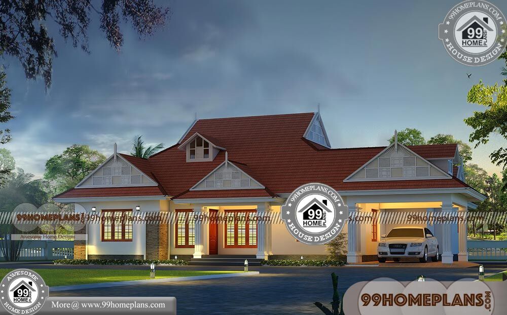 Single Storey House Design with 3D Elevations | Best Exterior Collections