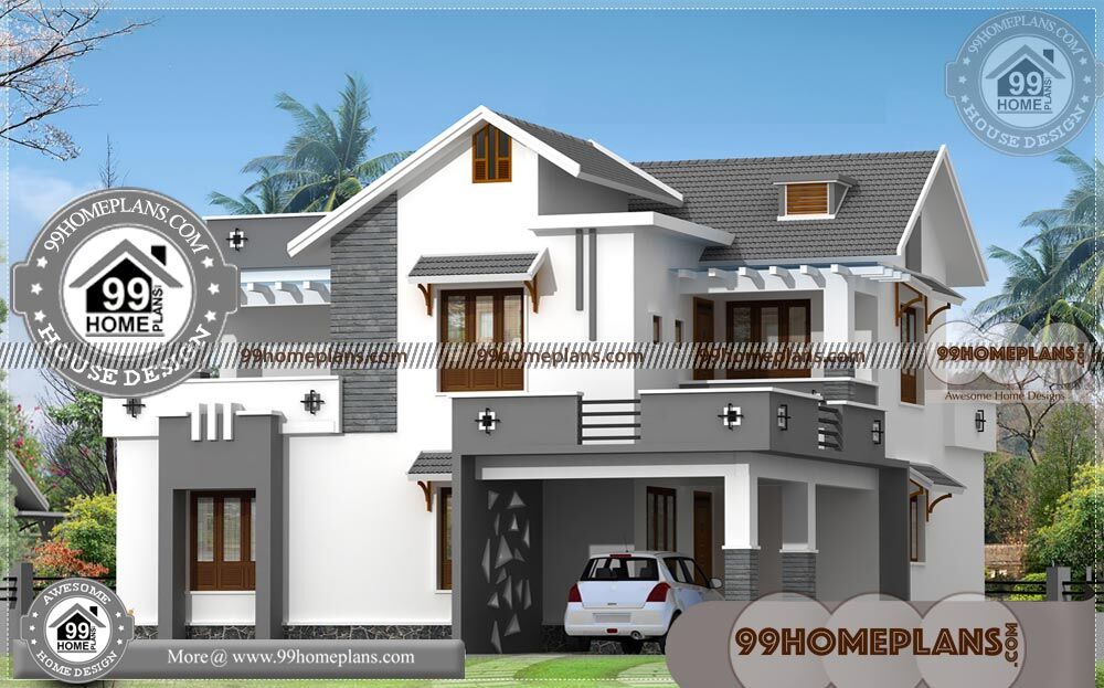 Small House  Plans  Indian  Style  Two  Story  City Style  