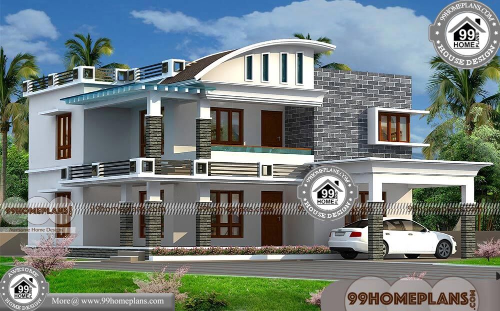 Veedu Photos In Kerala with Double Story Contemporary Modular Homes