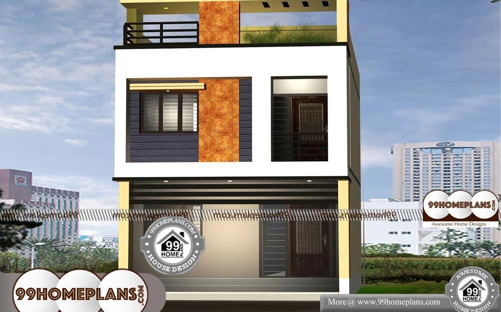 10m Narrow Block House Designs - 2 Story 1380 sqft-Home