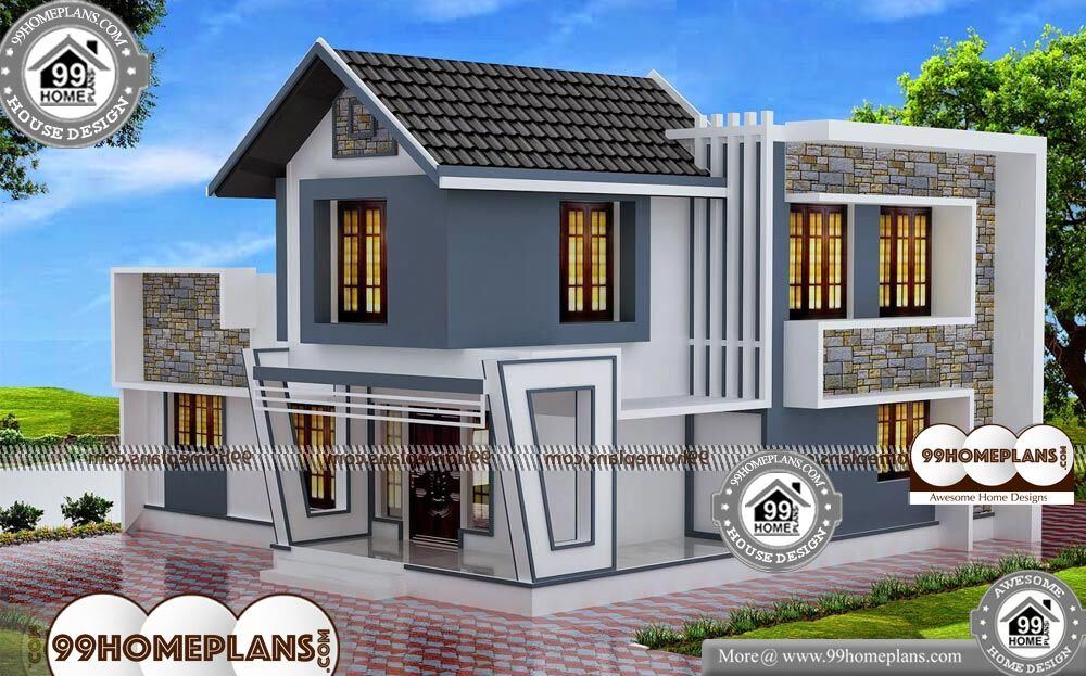 3 Bedroom Duplex Plans For Narrow Lots, Stacked Duplex House Plans
