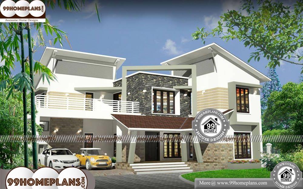 3D Elevation of Indian House - 2 Story 2700 sqft-Home