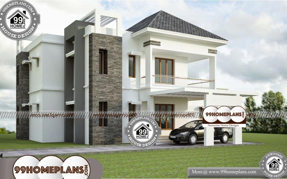 3D Exterior Design of House - 2 Story 2500 sqft-Home