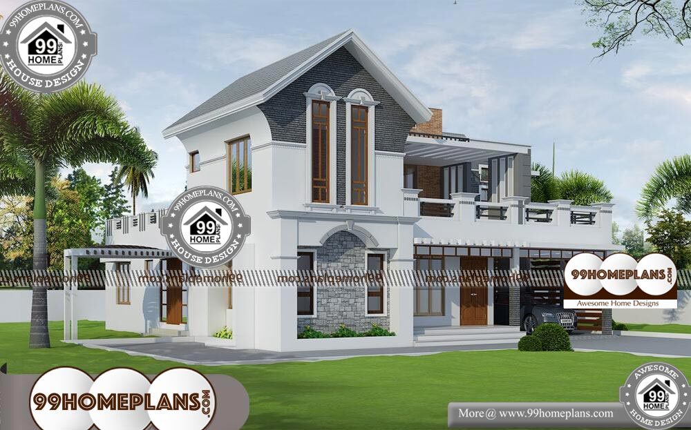 3D Exterior House Design - 2 Story 2940 sqft-Home