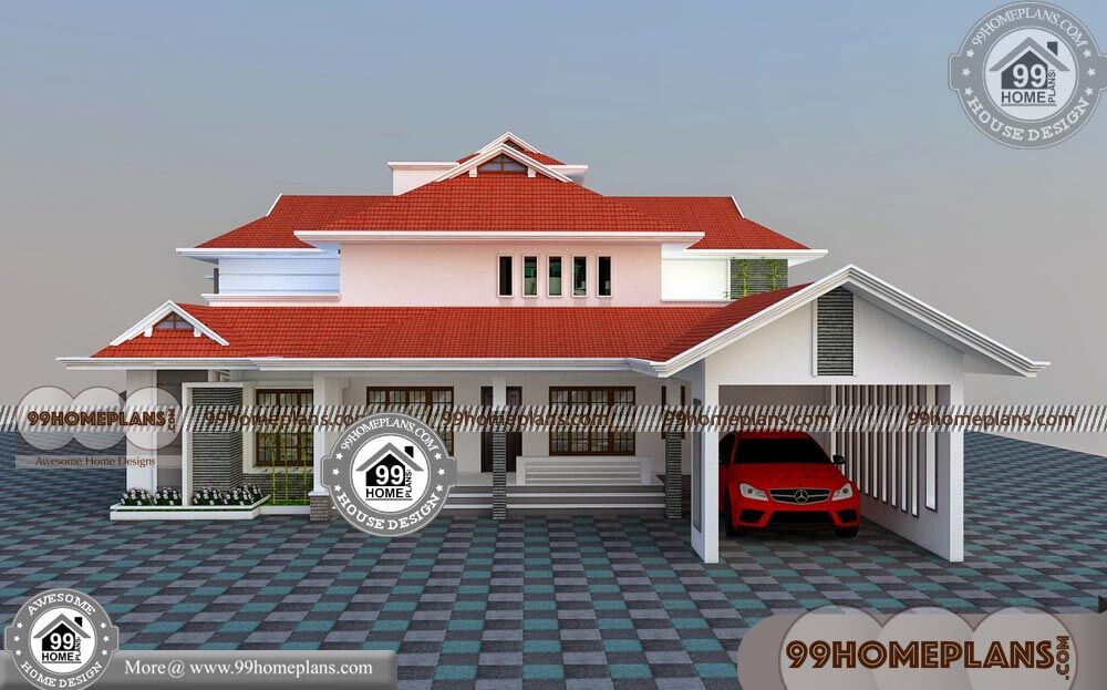 3d View Of House with 2 Storey House Design | 100+ Modern Floor Plans