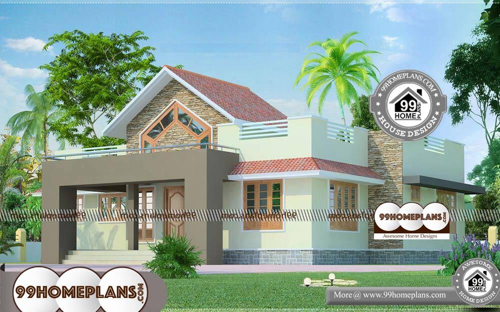 Architecture Elevation Design - Single Story 1291 sqft-Home