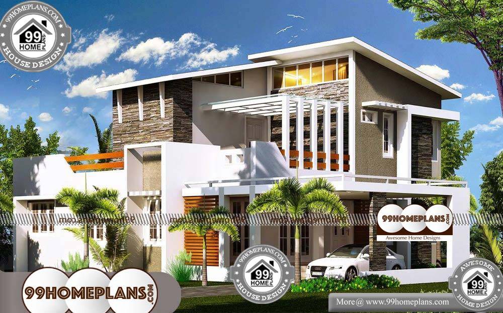 Beautiful Homes in India - 2 Story 2000 sqft-Home 