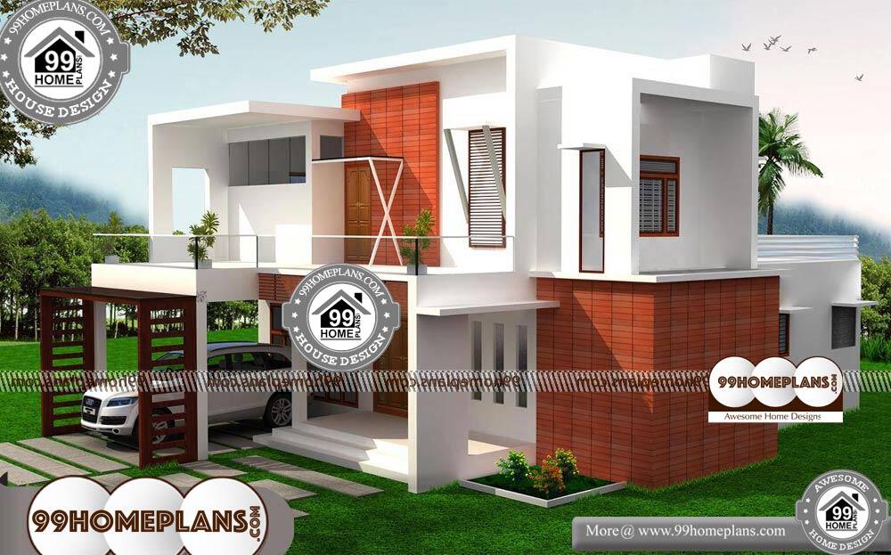 Best Front Elevation of House in India - 2 Story 2605 sqft-Home