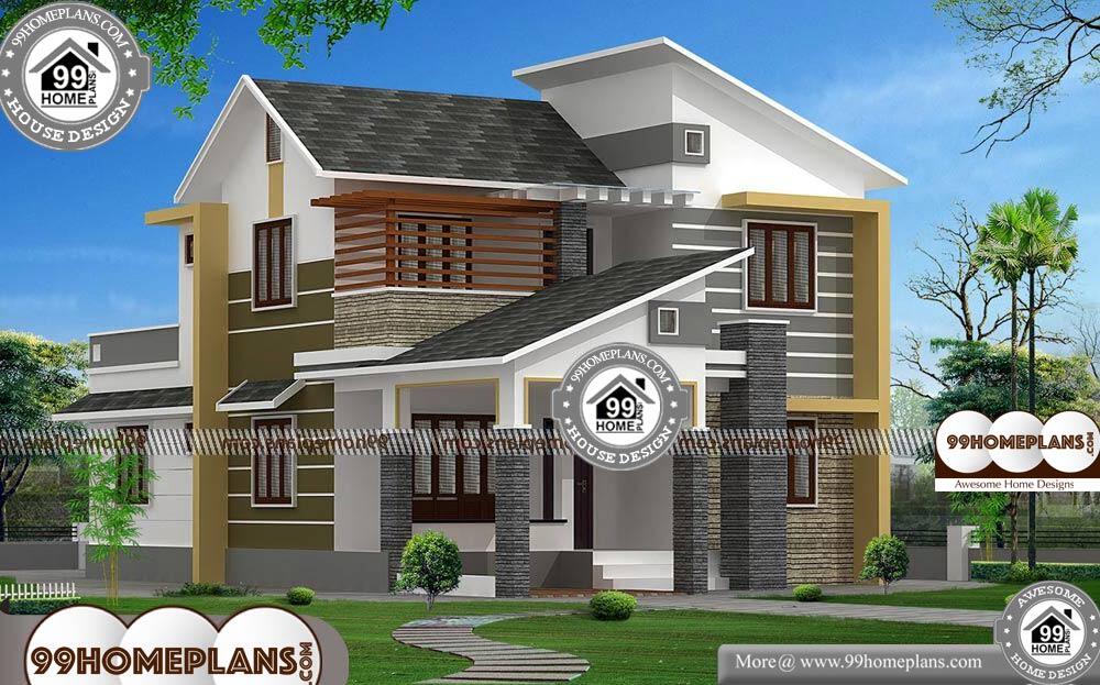 Budget Home Plans In Kerala - 2 Story 1900 sqft-Home