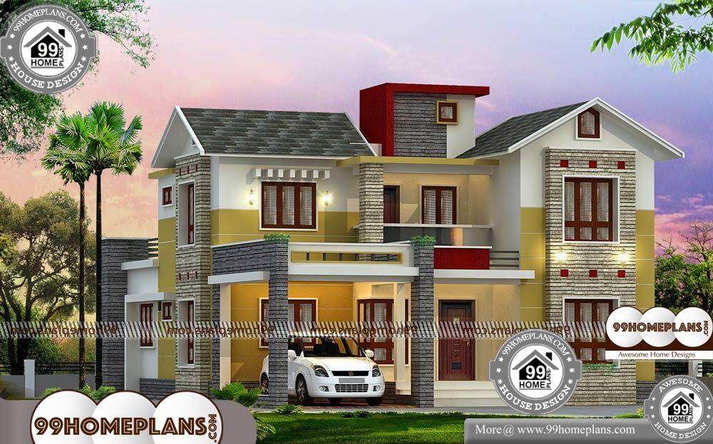 Budget Home Plans In Kerala - 2 Story 2100 sqft-Home
