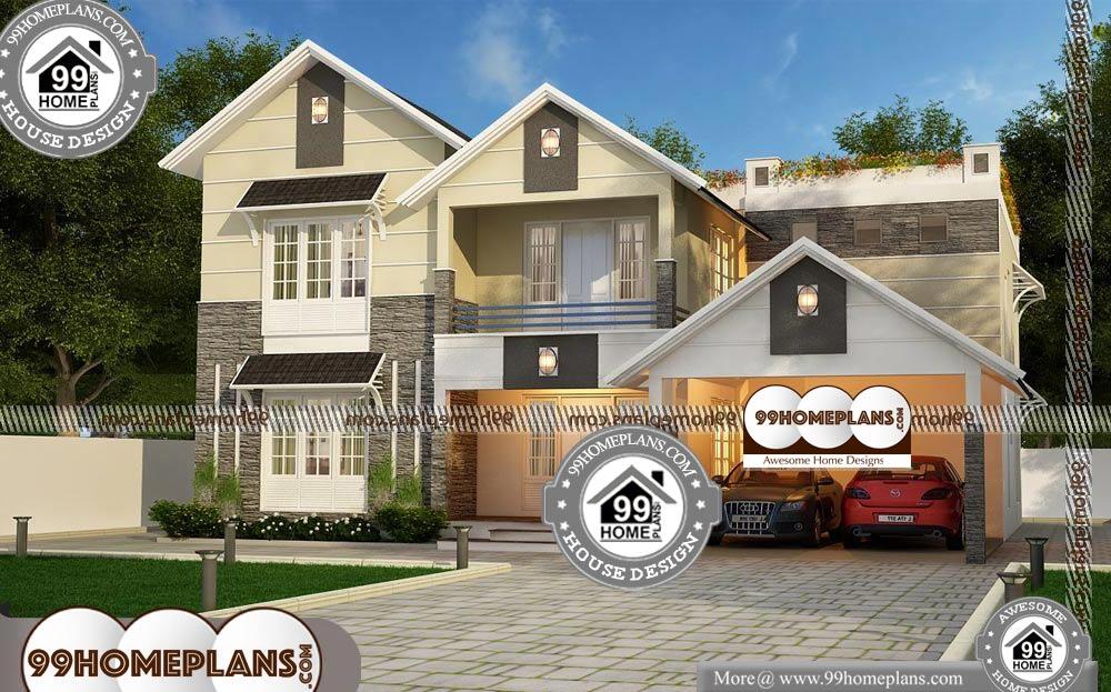Cheap Small House Plans - 2 Story 2820 sqft-Home
