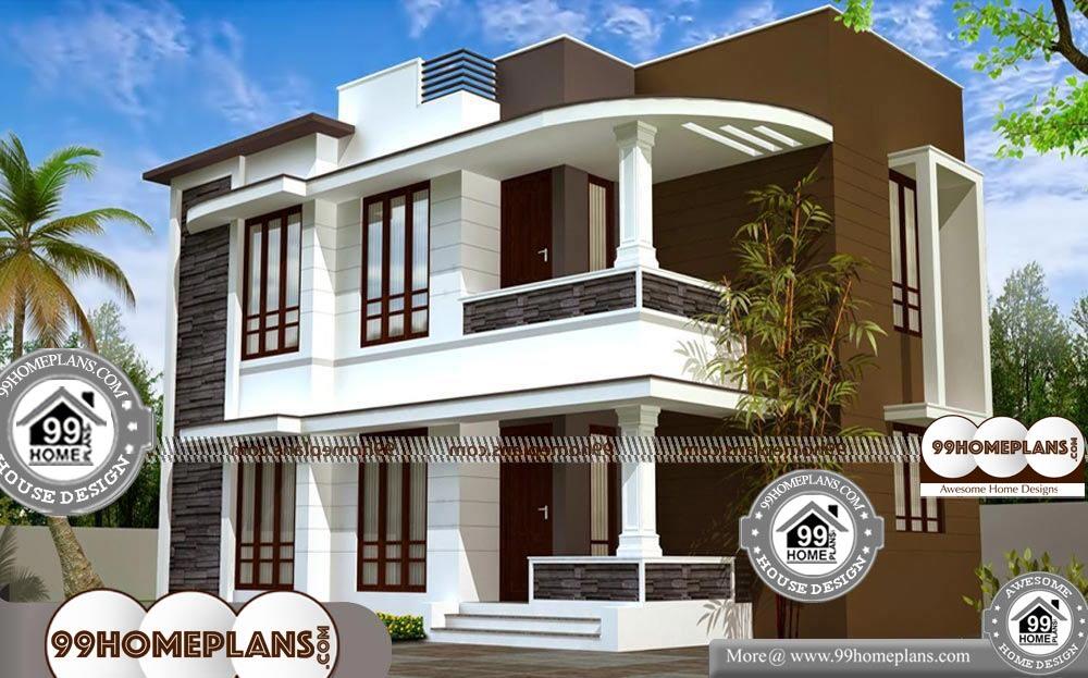 Contemporary House Design Plans - 2 Story 1500 sqft-Home