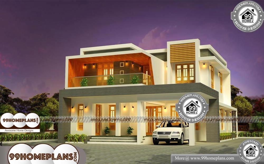Double Storey Plans With Balcony - 2 Story 2194 sqft-Home