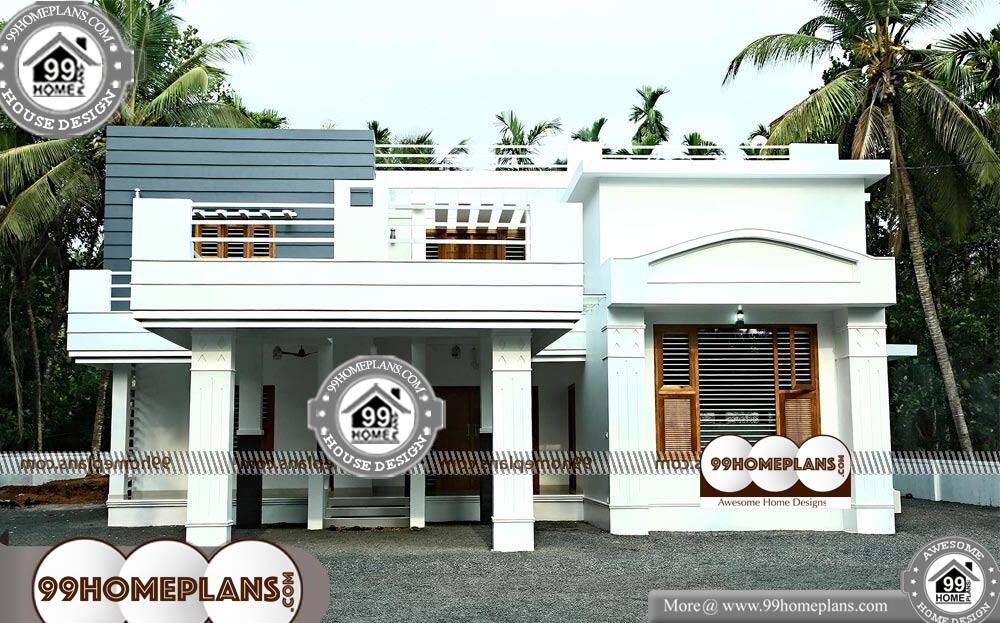 Duplex House Elevation Designs India - 2 Story 3390 sqft-Home