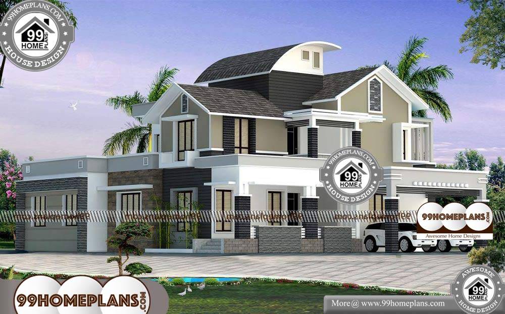 Exterior Elevation Design - 2 Story 3700 sqft-Home