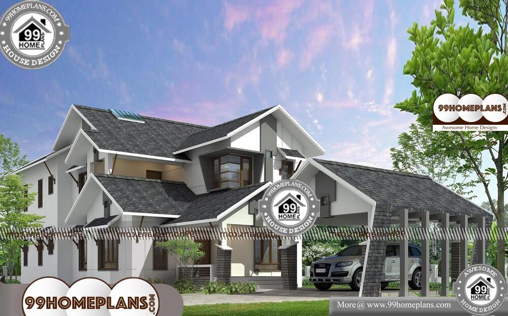 Floor Plan of A Two Storey House - 2 Story 2850 sqft-Home