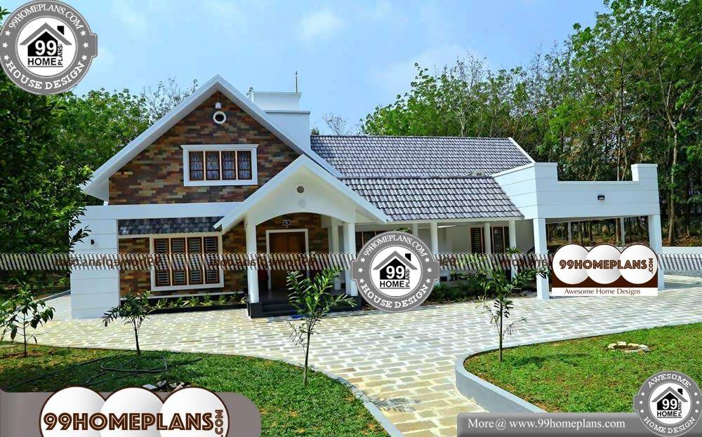 Four Bedroom One Story House Plans - Single Story 3000 sqft-Home