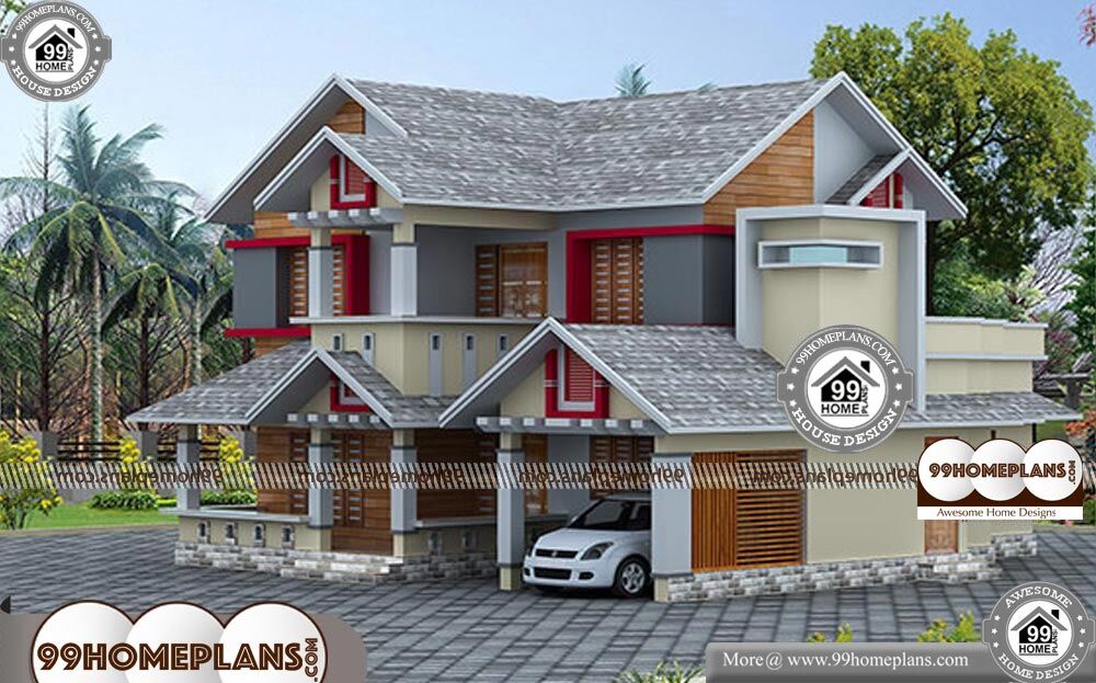 Front Design Of House Double Storey - 2 Story 2080 sqft-Home