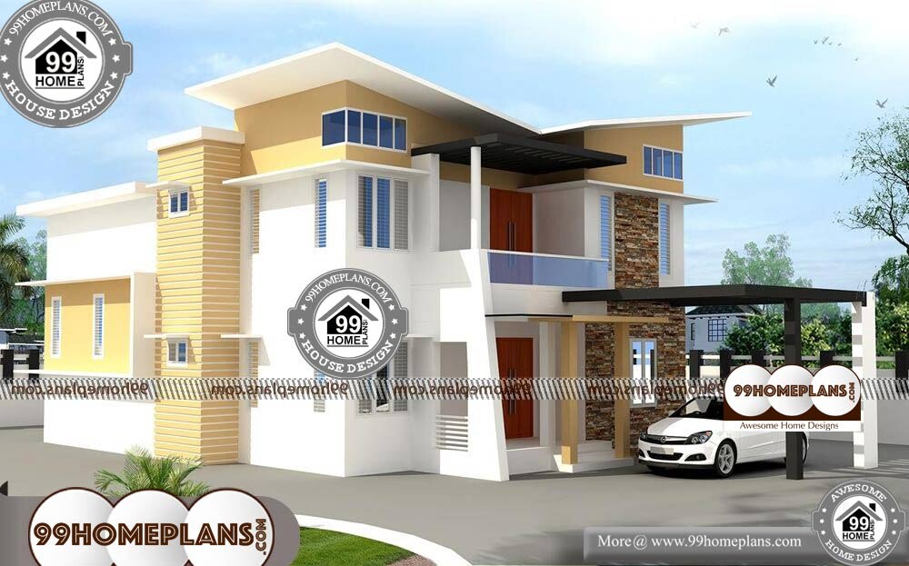 Front Elevation Designs in India - 2 Story 2863 sqft-Home
