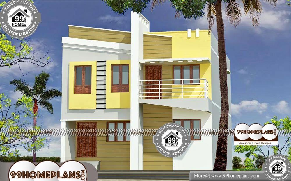 Front Elevation For Small House Photos - 2 Story 1635 sqft-Home