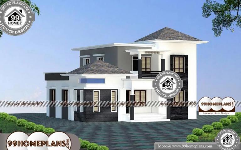 Front Elevation Ideas | 50+ 2 Storey House Designs With Balcony Plans