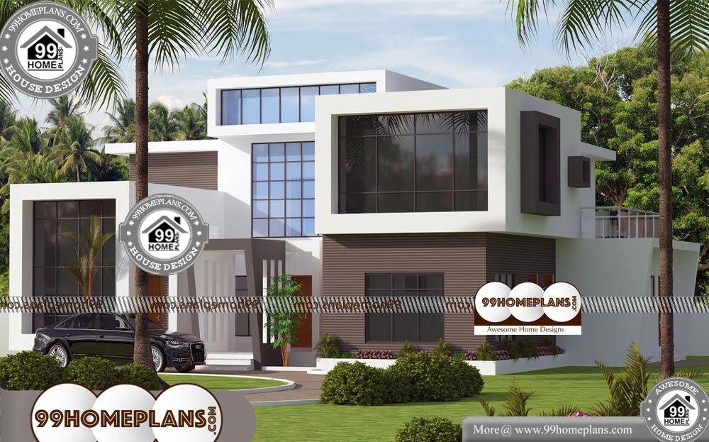 Front Elevation Plan of House - 2 Story 4247 sqft-Home