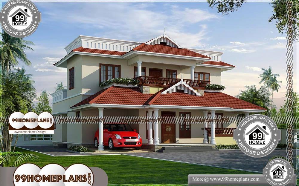 Front Elevation of Indian House - 2 Story 2360 sqft-Home