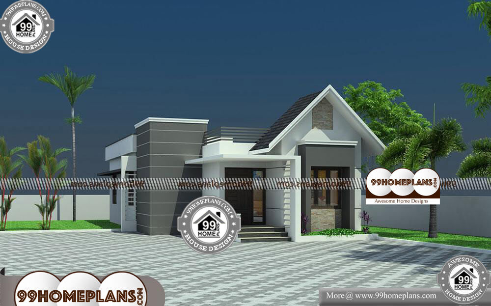 House Design One Floor - Single Story 1000 sqft-Home