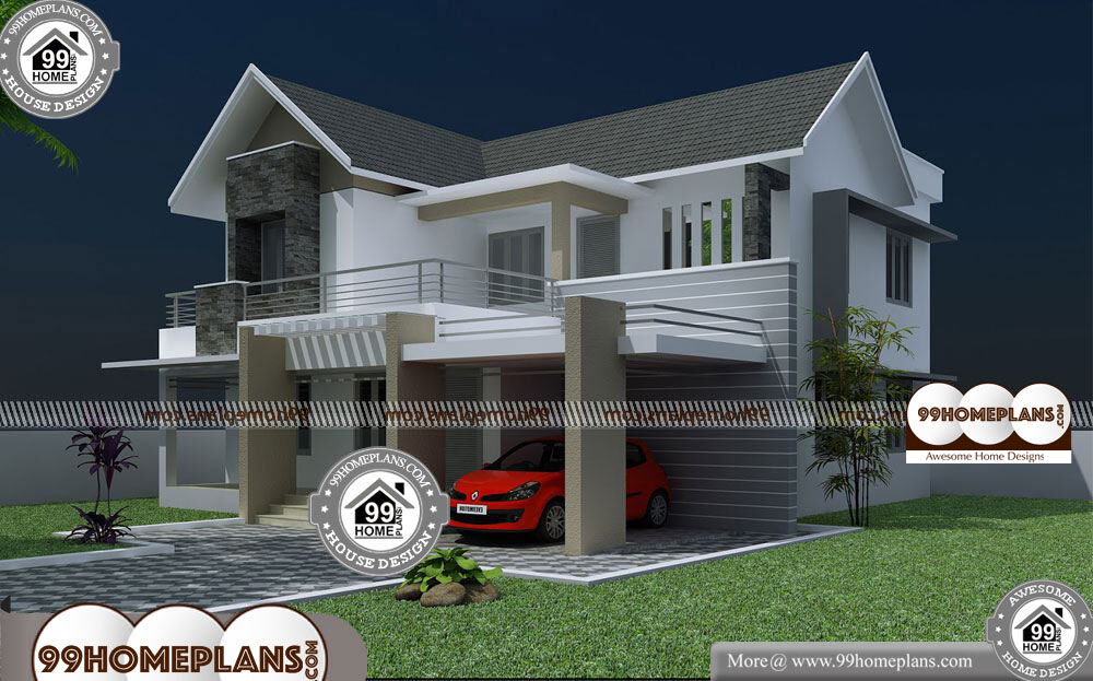 House Design Photos with Floor Plan - 2 Story 2142 sqft-Home