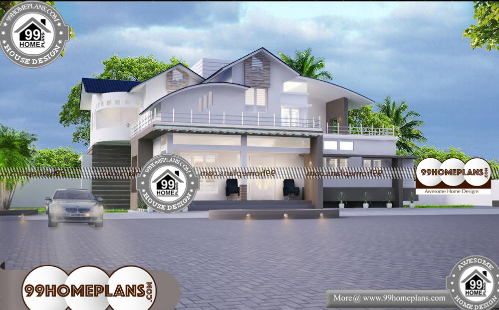 House Exterior Elevation Designs - 2 Story 2890 sqft-Home