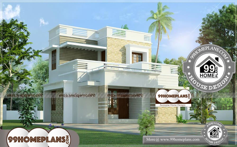 House Outside Design In Indian - 2 Story 1280 sqft-Home 