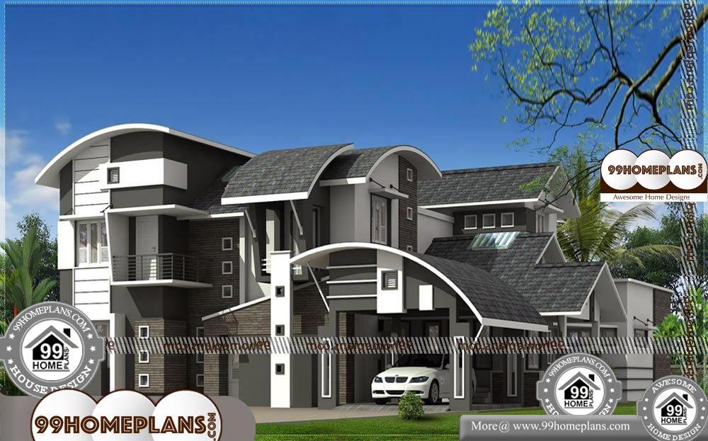 House Plan and Elevation in Kerala Style - 2 Story 3450 sqft-Home