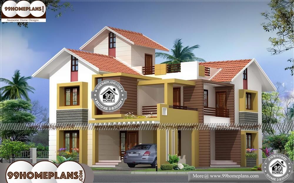 Indian Home Design Gallery - 2 Story 2000 sqft-Home