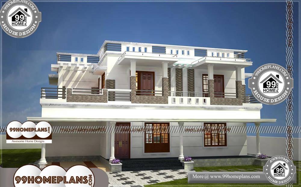 Indian Home Design Photos Elevation - 2 Story 2403 sqft-Home