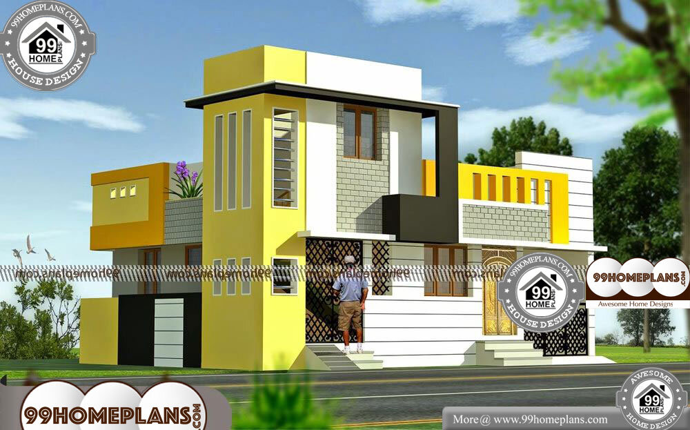 Indian Home Elevations - 2 Story 960 sqft-Home